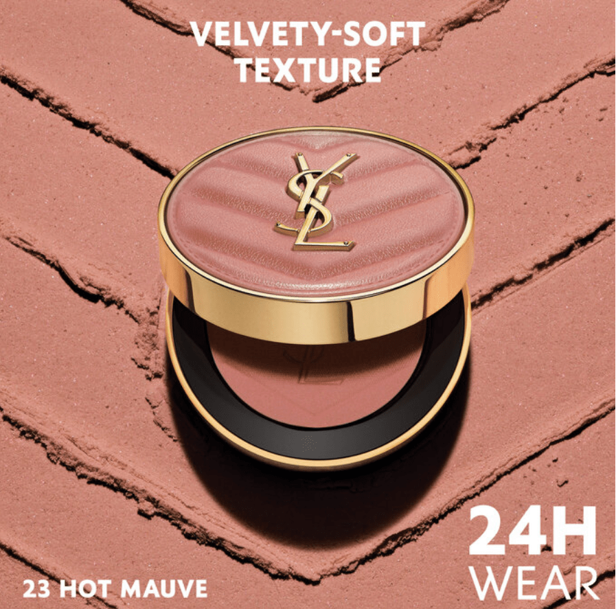 MAKE ME BLUSH PÓ YSL SAINT LAURENT 23 HOT MAUVE - lacre makeup