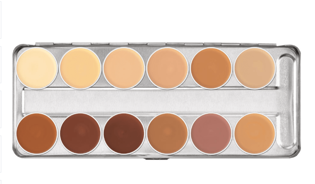 Dermacolor Camouflage Creme Palette kryolan Brasil 12 cores
