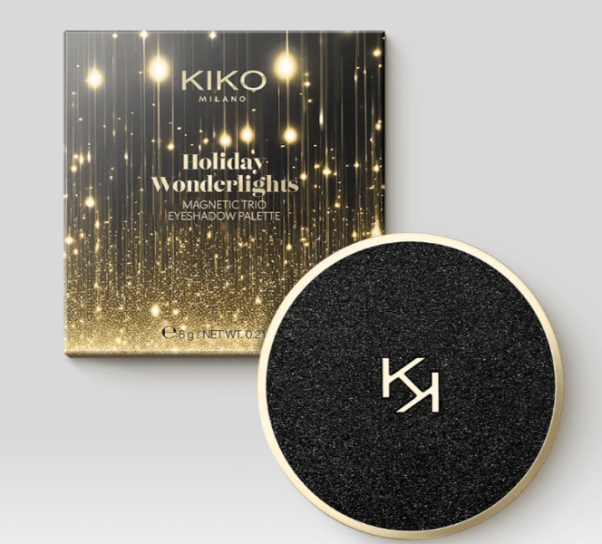 holiday wonderlights magnetic trio eyeshadow palette kiko milano