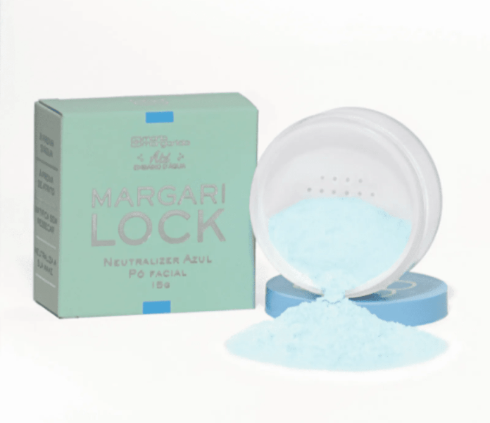 MARGARILOCK NEUTRALIZER - COR AZUL -PÓ FACIAL FINALIZADOR Maria Margarida