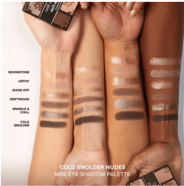 mini paleta de sombras born this way warm COLD SMOLDER TOO FACED