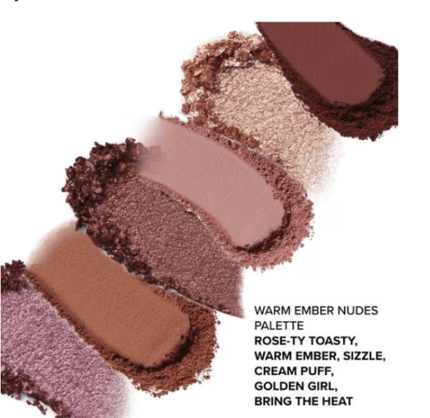 mini paleta de sombras born this way warm TOO FACED