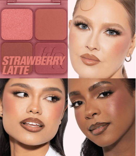 PALETA DE BLUSH COM FILTRO DE ESFUMAR BLUSHLIGHTERS Huda Beauty