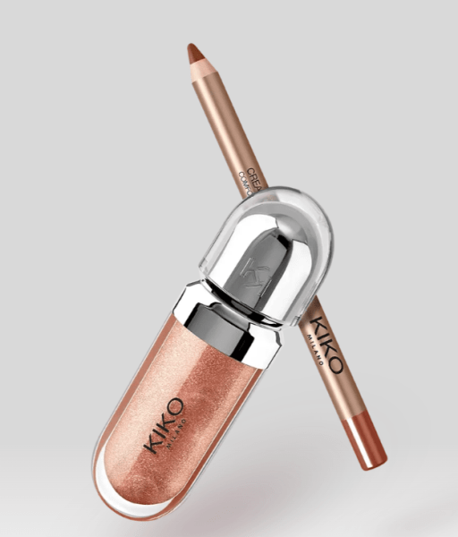Kit Gloss e Lápis kiko milano 02  Avelã Estilosa