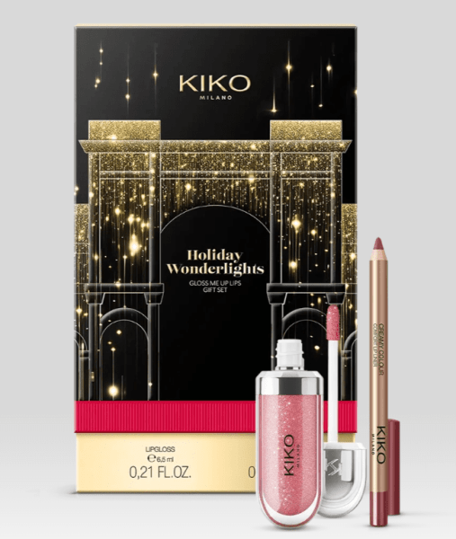 Kit Gloss e Lápis kiko milano 01 Malva Refinado