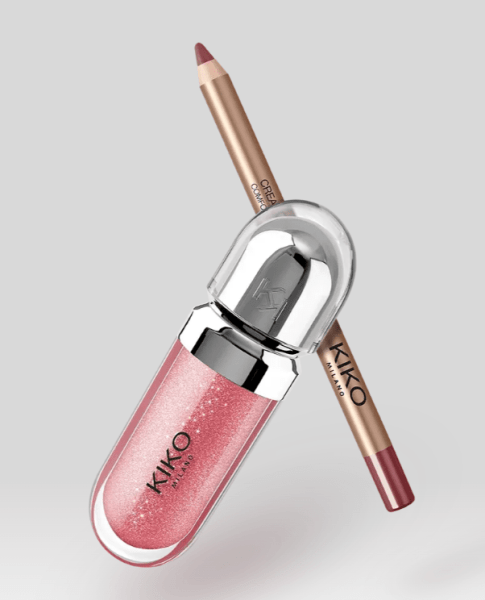 Kit Gloss e Lápis kiko milano 01 Malva Refinado